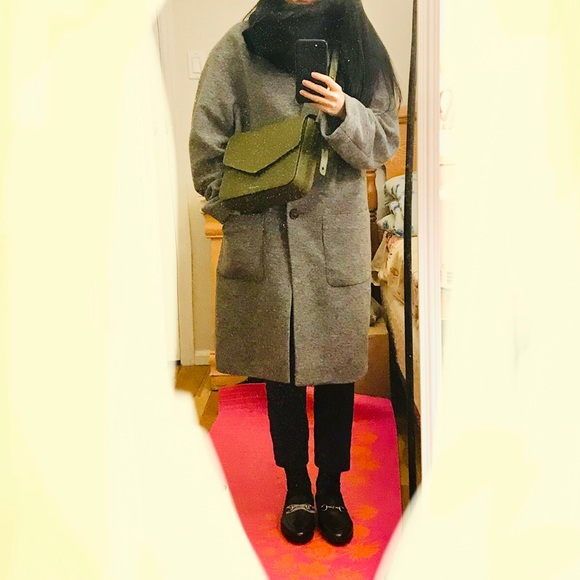 Mansur Gavriel Calf Envelope Crossbody Moss - Picture 2 of 15